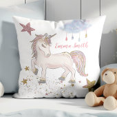 Coussin Parties scintillant magique Unicorn Stars Nom du m