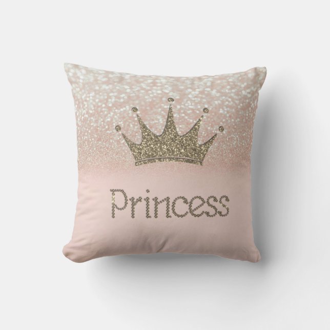 Coussin Parties scintillant moderne Tiara, Princesse, Part (Recto)