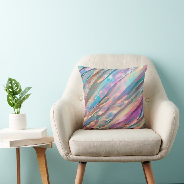 Coussin Parties scintillant Opal Holographique Collection  (Chaise)