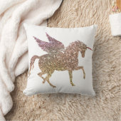 Coussin Parties scintillant Or tendance Éparkle Unicorn Pe (Couverture)