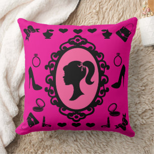 Coussin Parties scintillant Poupée Anniversaire rose Glam