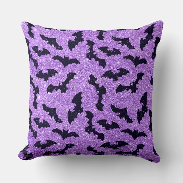 Coussin Parties scintillant PURPLE RESSORT DE BAIES NOIRES (Recto)