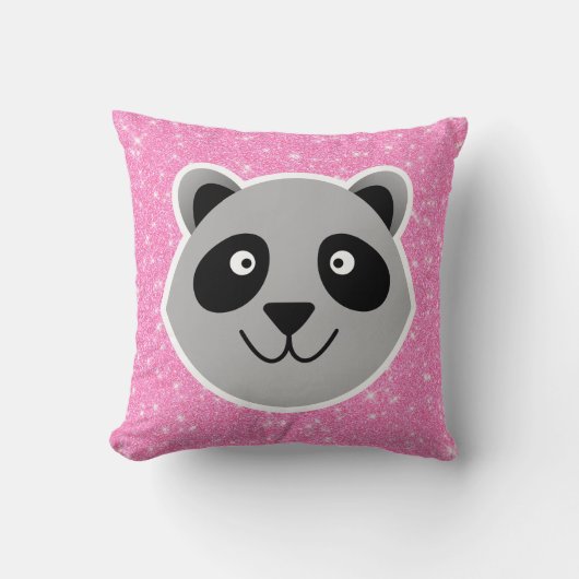Coussin Parties scintillant Raccoon (Recto)