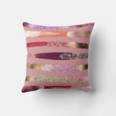 Coussin Parties scintillant rose or de Glam de fille Broch (Verso)