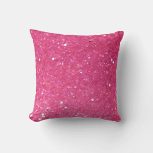 Coussin Parties scintillant rose vif