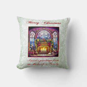 Coussin Parties scintillant Verte Vibrante Vitré Verre Cos