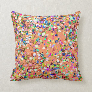 Coussin Parties scintillantes multicolores #3 de poussière