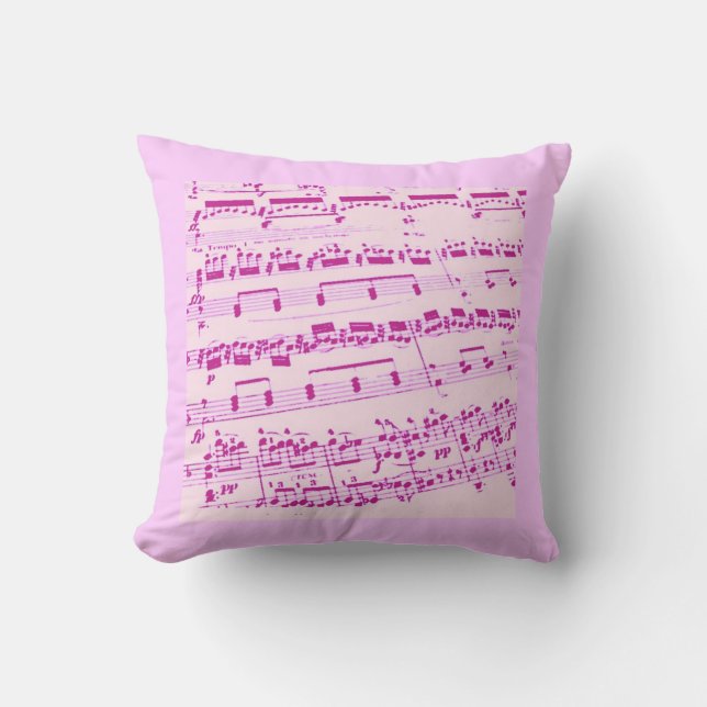 Coussin Partition rose/Glee Club (Recto)