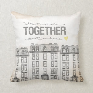 Coussin Partout où nous sommes ensemble édition