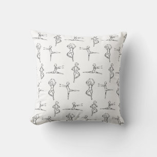 Coussin Pas De Doodle Ballerina Ballet Danseuse