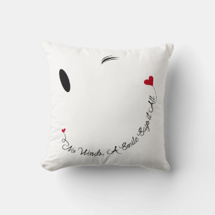 Coussin Pas De Mots, Des Sourires Dit Tout