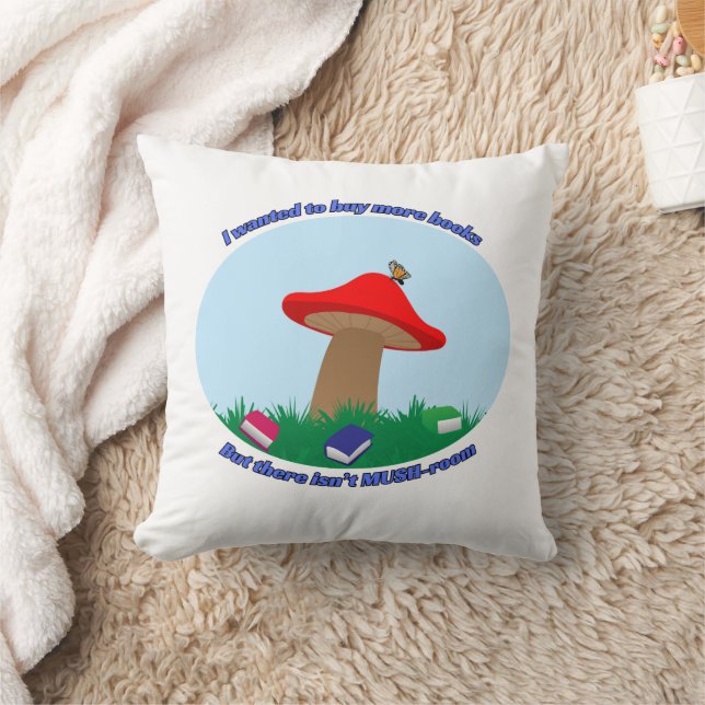 Coussin Pas de place dans le MUSH pour plus de livres (Couverture)