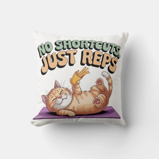 Coussin Pas de raccourcis. Juste des répétitions (Recto)