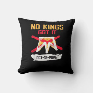 Coussin Pas de roi Patriotique Liberté Pas de rois en Amér