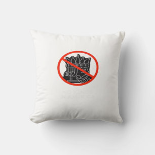 Coussin Pas de rois aux États-Unis America Say No King Cla