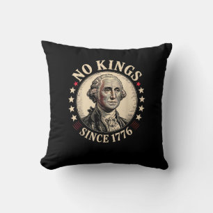 Coussin Pas de rois en Amérique 1776 Liberté Rétro Classiq
