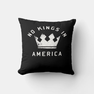 Coussin Pas de rois en Amérique Anti Antifascisme Pas de r