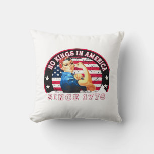Coussin Pas de rois en Amérique depuis 1776 Drapeau USA Sa