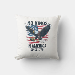 Coussin Pas de rois en Amérique depuis 1776 Minimal Clean
