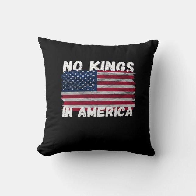 Coussin Pas de rois en Amérique Drapeau américain Liberté  (Recto)