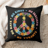 Coussin Pas de rois en Amérique, pas de fascistes (Couverture)