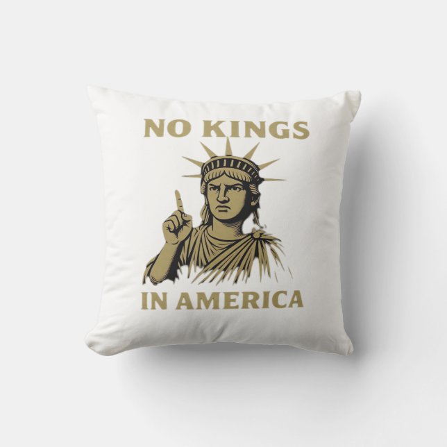 Coussin Pas de rois en Amérique Statue de la journée Pas d (Recto)