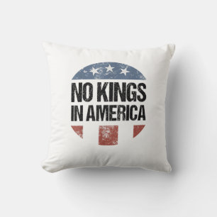 Coussin Pas de rois en Amérique Vintage Patriotique Pas de