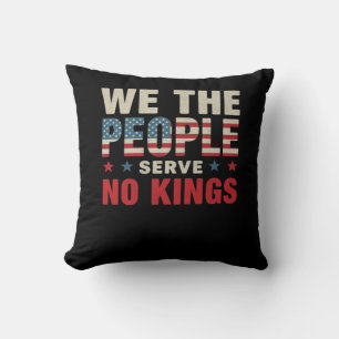 Coussin Pas de rois en Amérique, We The People Classique