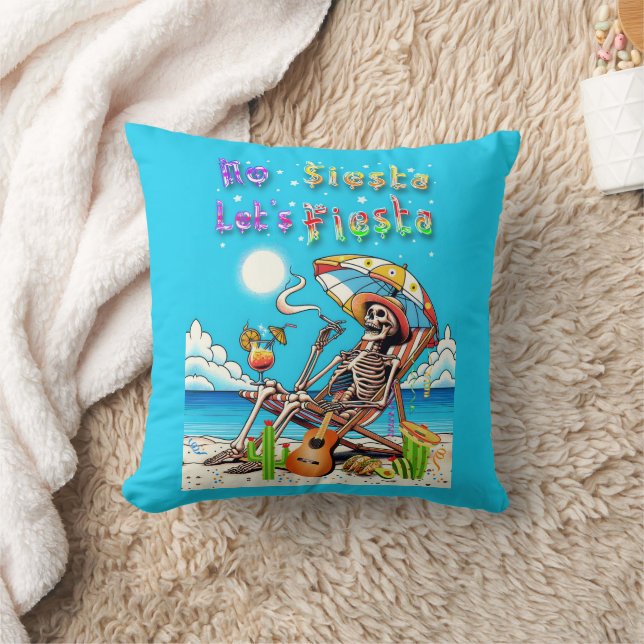 Coussin Pas de sieste Fiesta (Couverture)