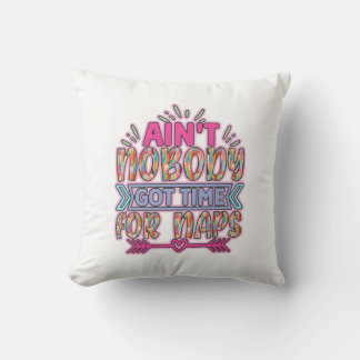Coussin Pas de temps pour les siestes bébé Jeu d'oreiller