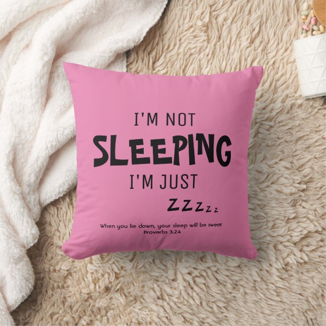 Coussin PAS DORMIR JUSTE Drôle (Couverture)
