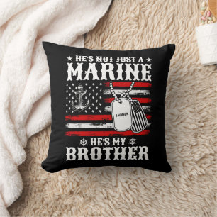 Coussin Pas seulement un marin, c'est mon frère patriote d