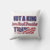 Coussin Pas un roi, juste un vrai président (Verso)