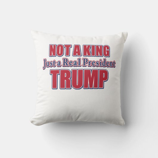 Coussin Pas un roi, juste un vrai président (Recto)
