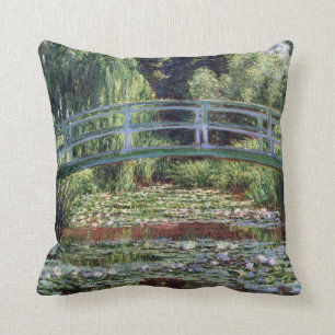 Coussin Passerelle japonaise de Monet et la piscine de