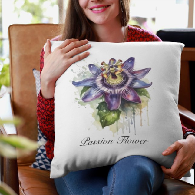 Coussin Passionné Purple Passion Fleur (Créateur téléchargé)