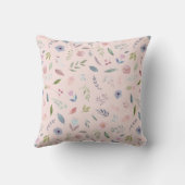 Coussin Pastel Aquarelle Florale Informations sur la naiss (Verso)