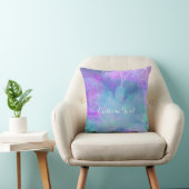 Coussin Pastel Aquarelle Papillon couleur printemps (Chaise)