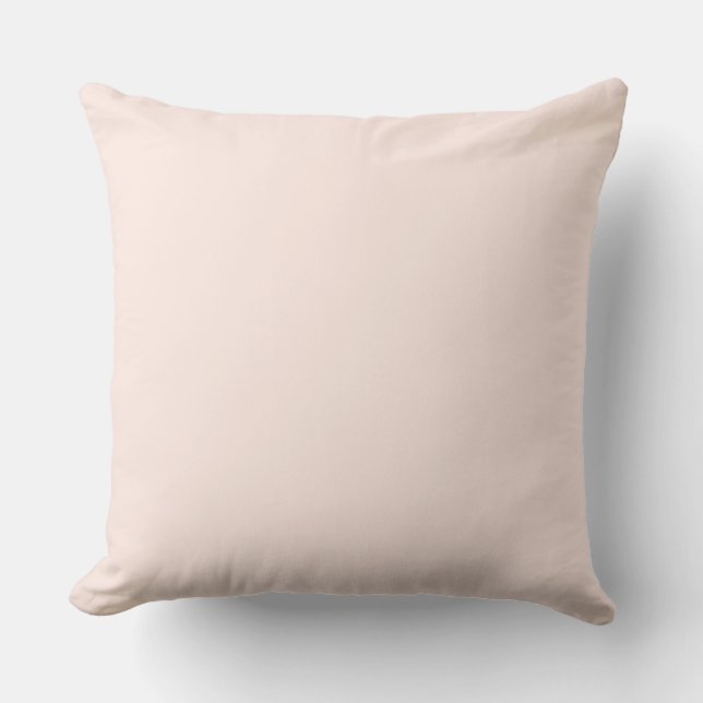 Coussin Pastel Blush rose uni couleur (Recto)