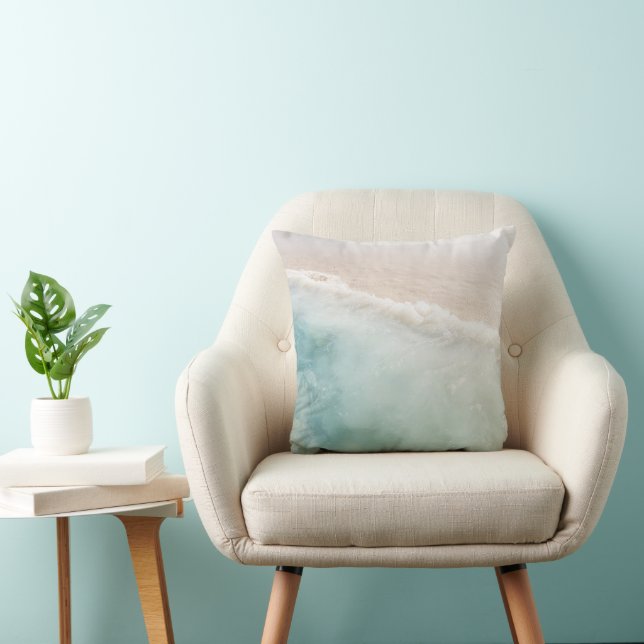 Coussin Pastel doux Océan des Caraïbes Bliss 1 (Chaise)