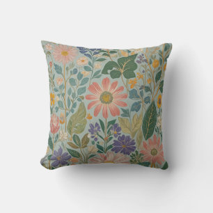Coussin Pastel Fleurs sauvages