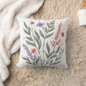 Coussin Pastel Floral Feuille (Couverture)