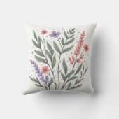 Coussin Pastel Floral Feuille (Verso)