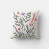 Coussin Pastel Floral Feuille (Recto)