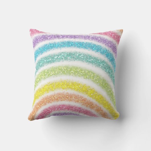 Coussin Pastel Glitter Rainbow (Verso)