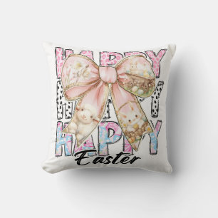 Coussin Pastel Happy Pâques Coquette Bow