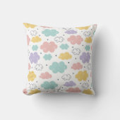Coussin Pastel Kawaii Cloud Motif Jeu d'oreiller (Recto)