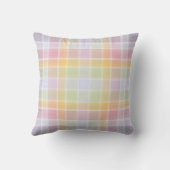 Coussin Pastel Madras Custom Throw Pillow for Nursery (Verso)