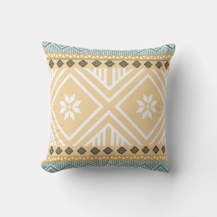Coussin Pastel Native Fabric Motif sans couture, Thai Nati