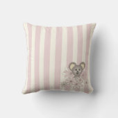 Coussin Pastel Pink Cute Baby Koala Ours Chambre pour enfa (Verso)